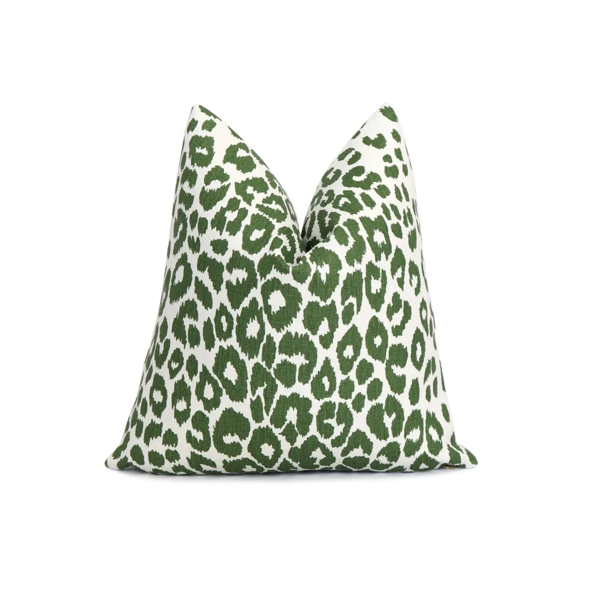Iconic Leopard Pillow - Green