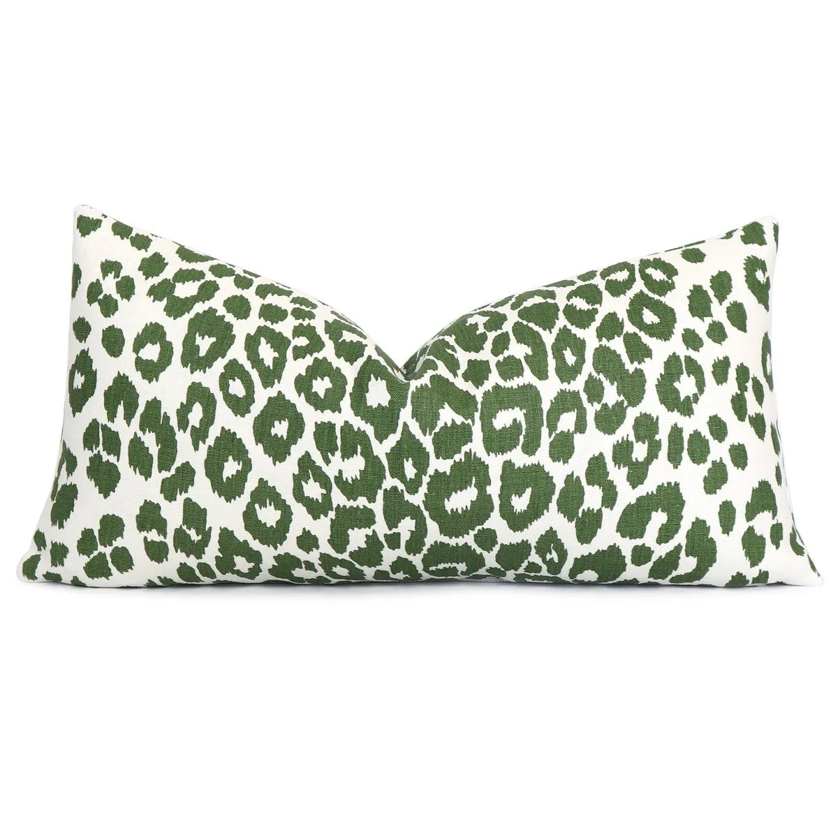 Iconic Leopard Pillow - Green