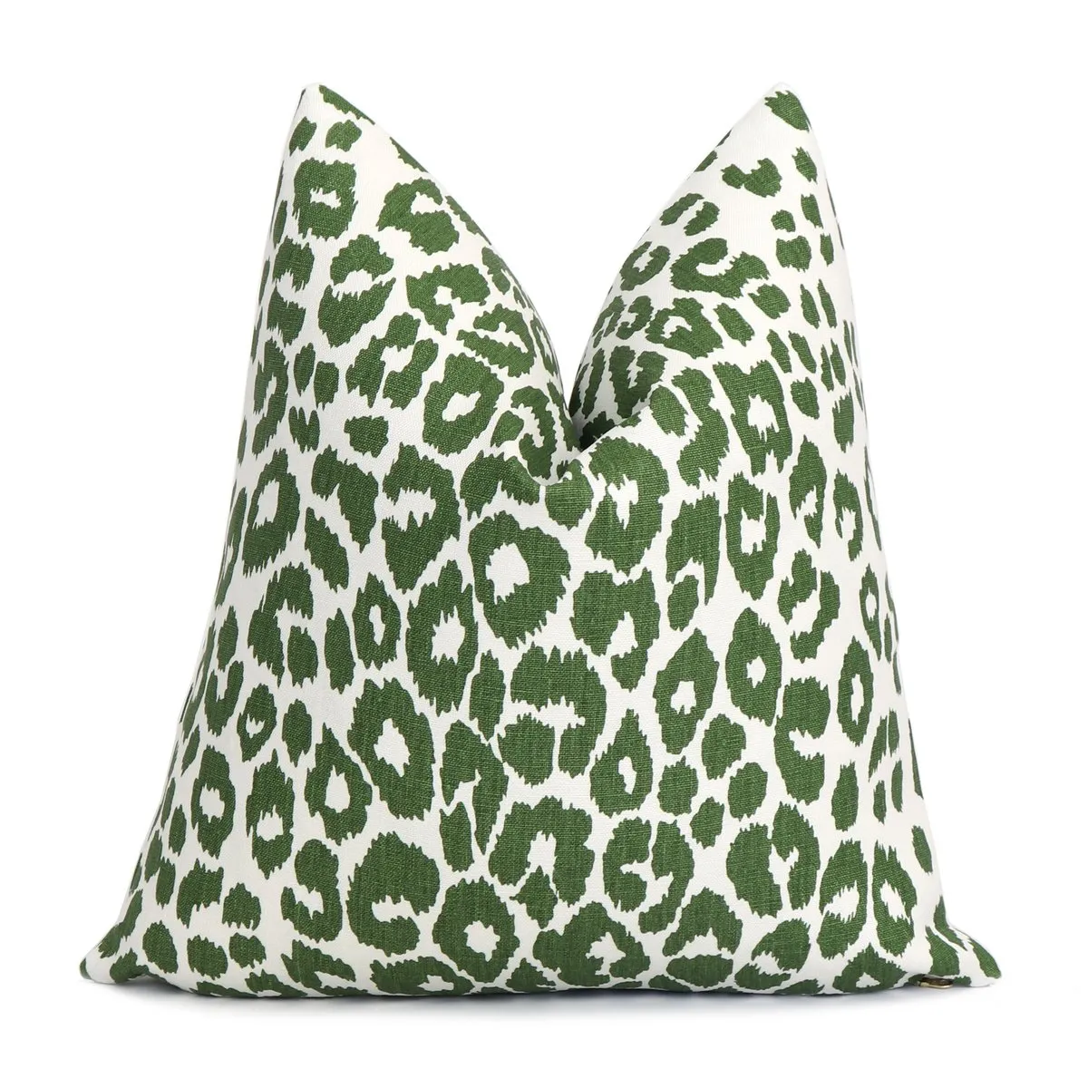 Iconic Leopard Pillow - Green