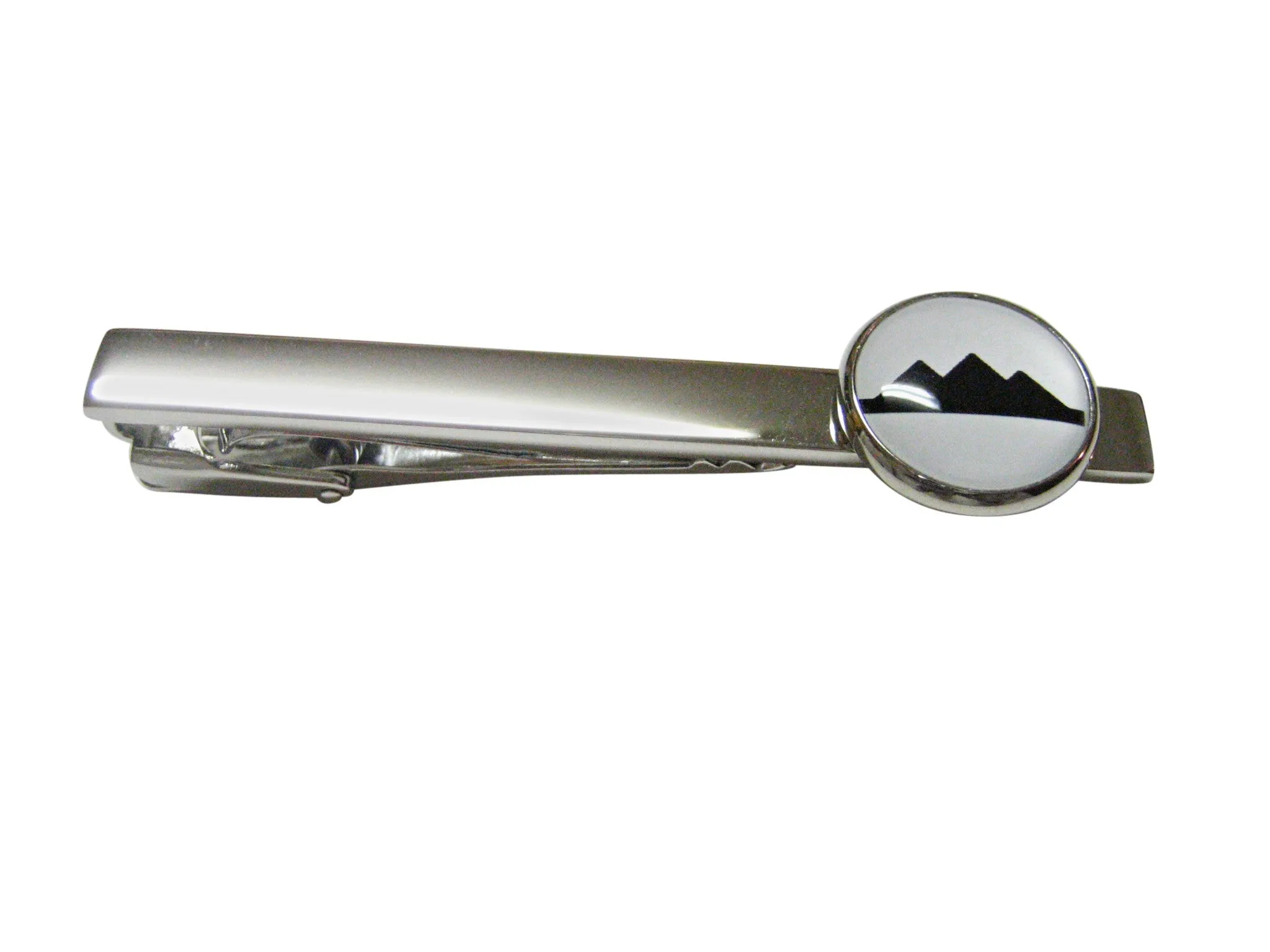Iconic Pyramid Square Tie Clip