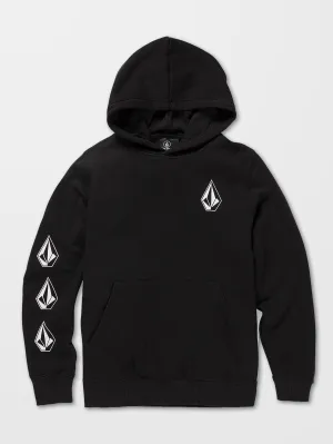 Iconic Stone Kapuzenpullover - BLACK - (KINDER)