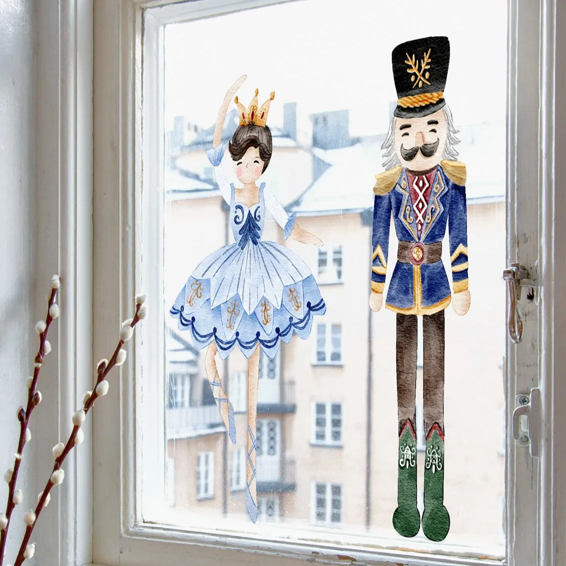 I'm Not Perfect Joanie & Jeanie - Nutcracker Christmas Wall Sticker