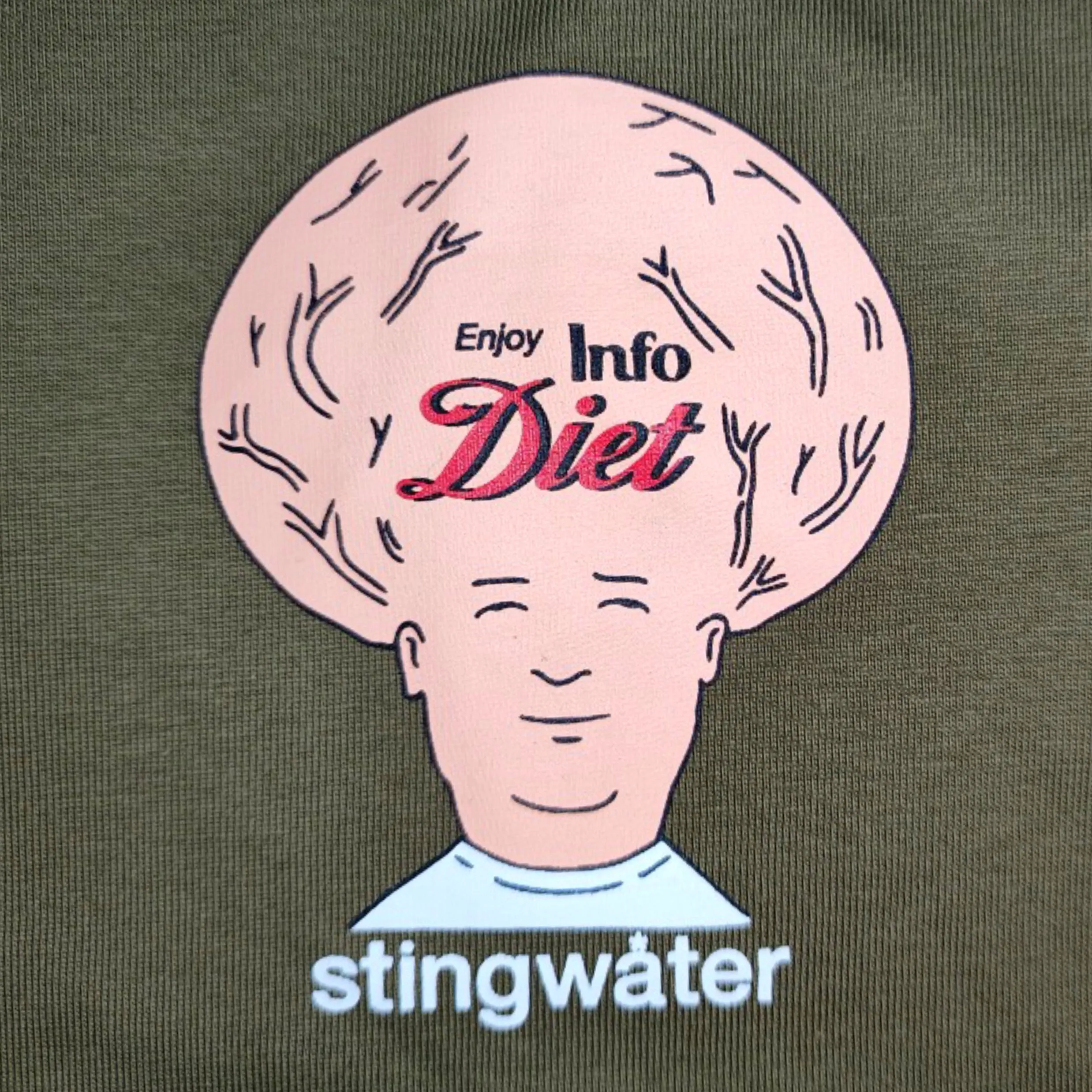 Info Diet T-Shirt No War Green