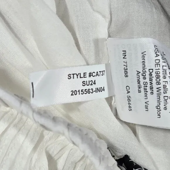 J. Crew Embroidered side-tie skirt in cotton voile White 6 NWT