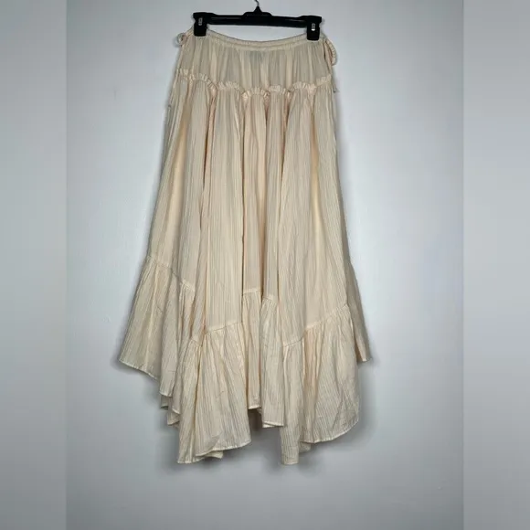 J.CREW Size S Warm Sesame Halter skirt in airy gauze