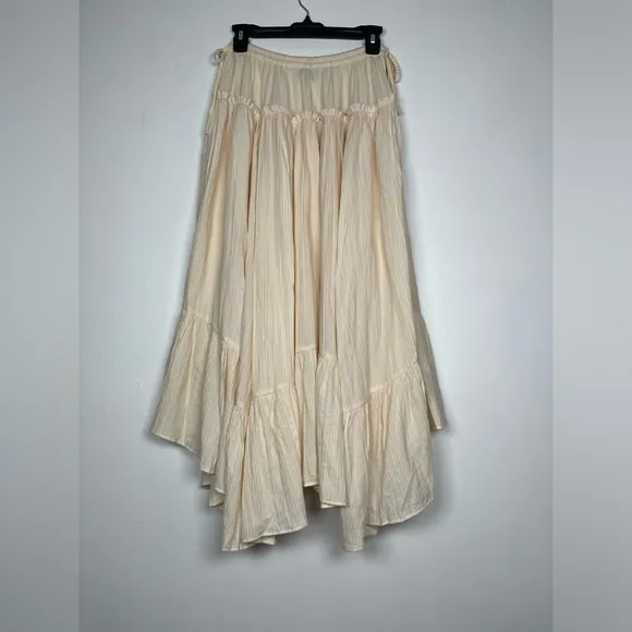 J.CREW Size S Warm Sesame Halter skirt in airy gauze