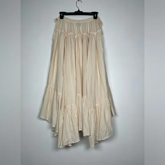 J.CREW Size S Warm Sesame Halter skirt in airy gauze