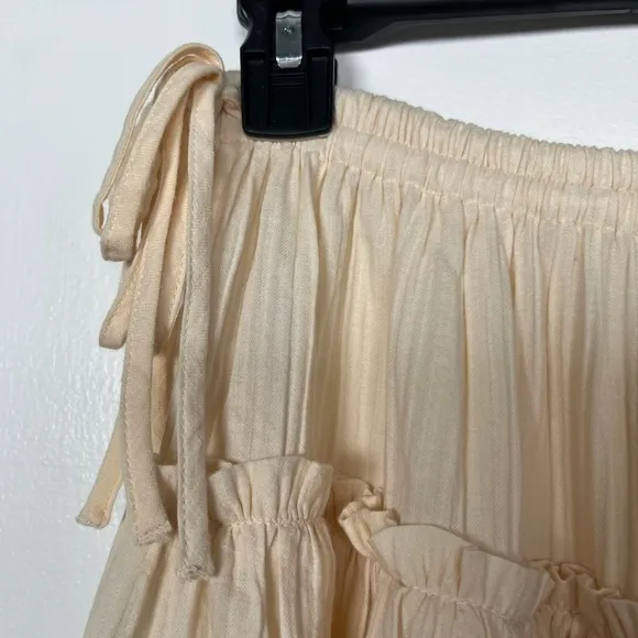 J.CREW Size S Warm Sesame Halter skirt in airy gauze