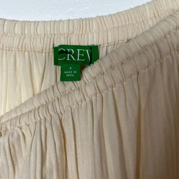 J.CREW Size S Warm Sesame Halter skirt in airy gauze