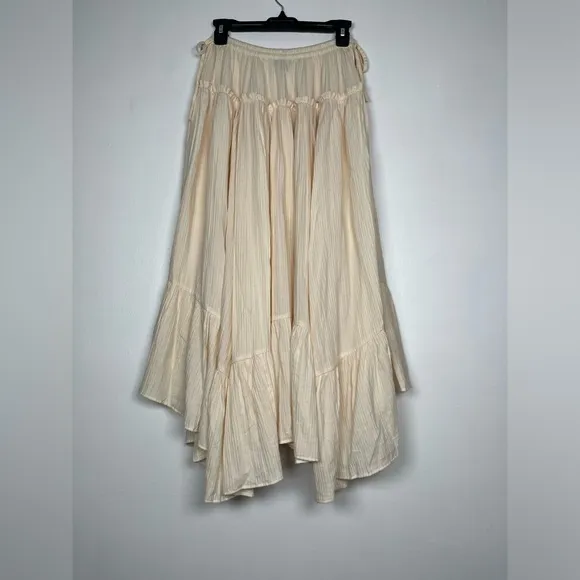 J.CREW Size S Warm Sesame Halter skirt in airy gauze
