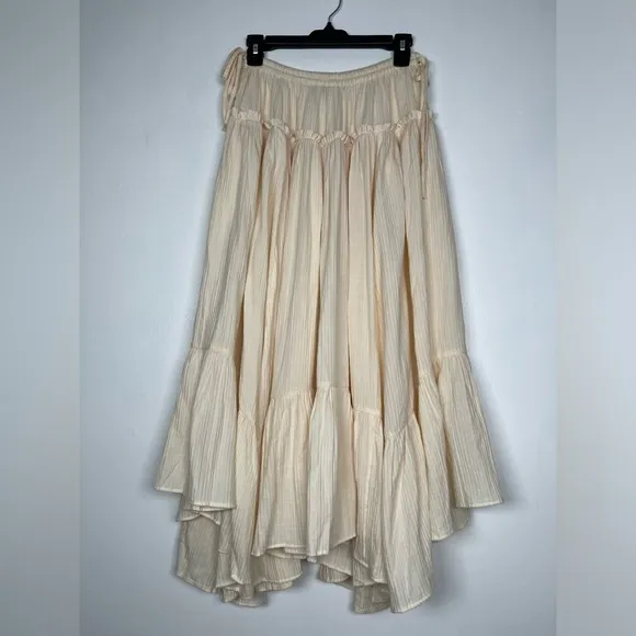 J.CREW Size S Warm Sesame Halter skirt in airy gauze