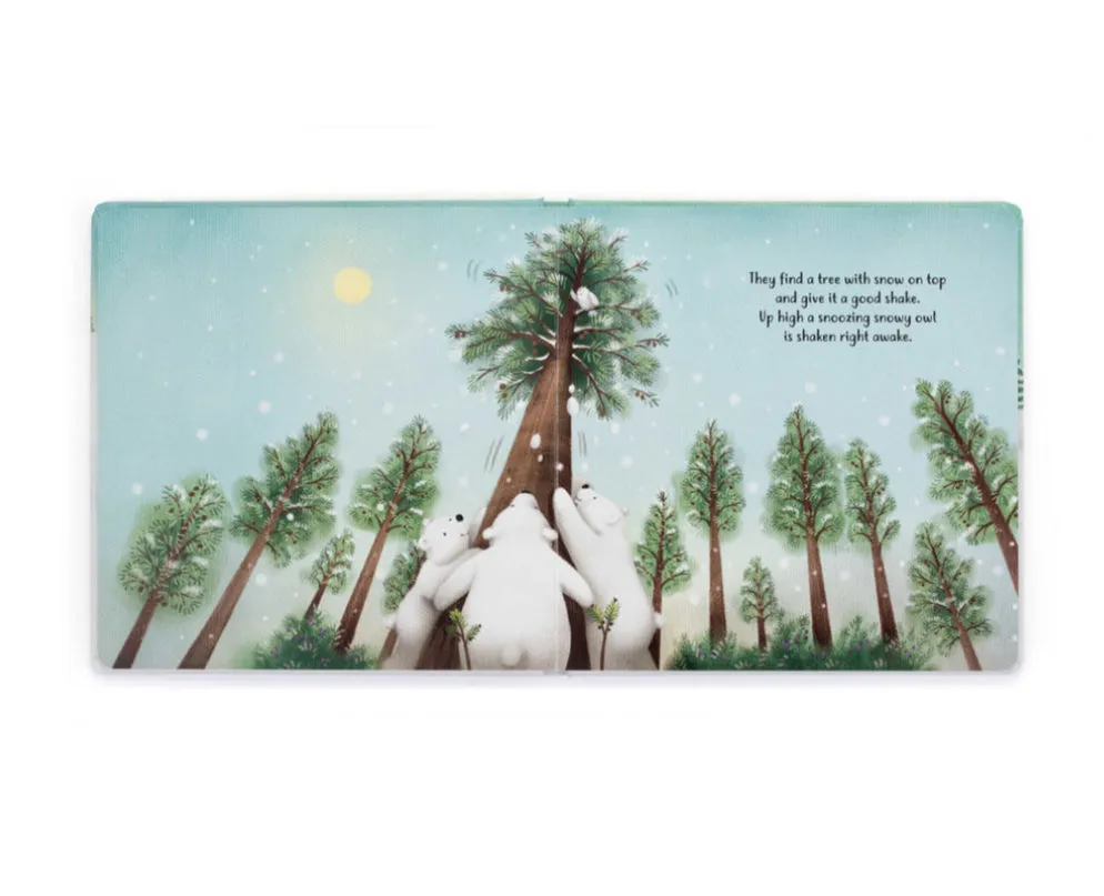 Jellycat The Playful Polar Bears Book And Perry Polar Bear Medium