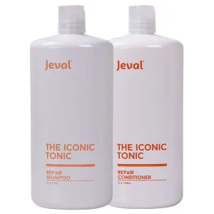 Jeval Iconic Tonic Repair Shampoo & Conditioner Duo 1 Litre