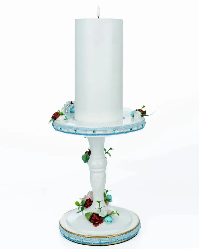 Katherine's Collection Tiny Alice Pillar Candle – Pastel