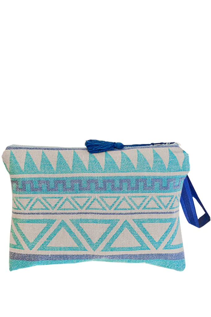 Keros Τιρκουάζ Πολύχρωμο Τσαντάκι Clutch