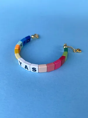 Kids Custom Rainbow Bracelet