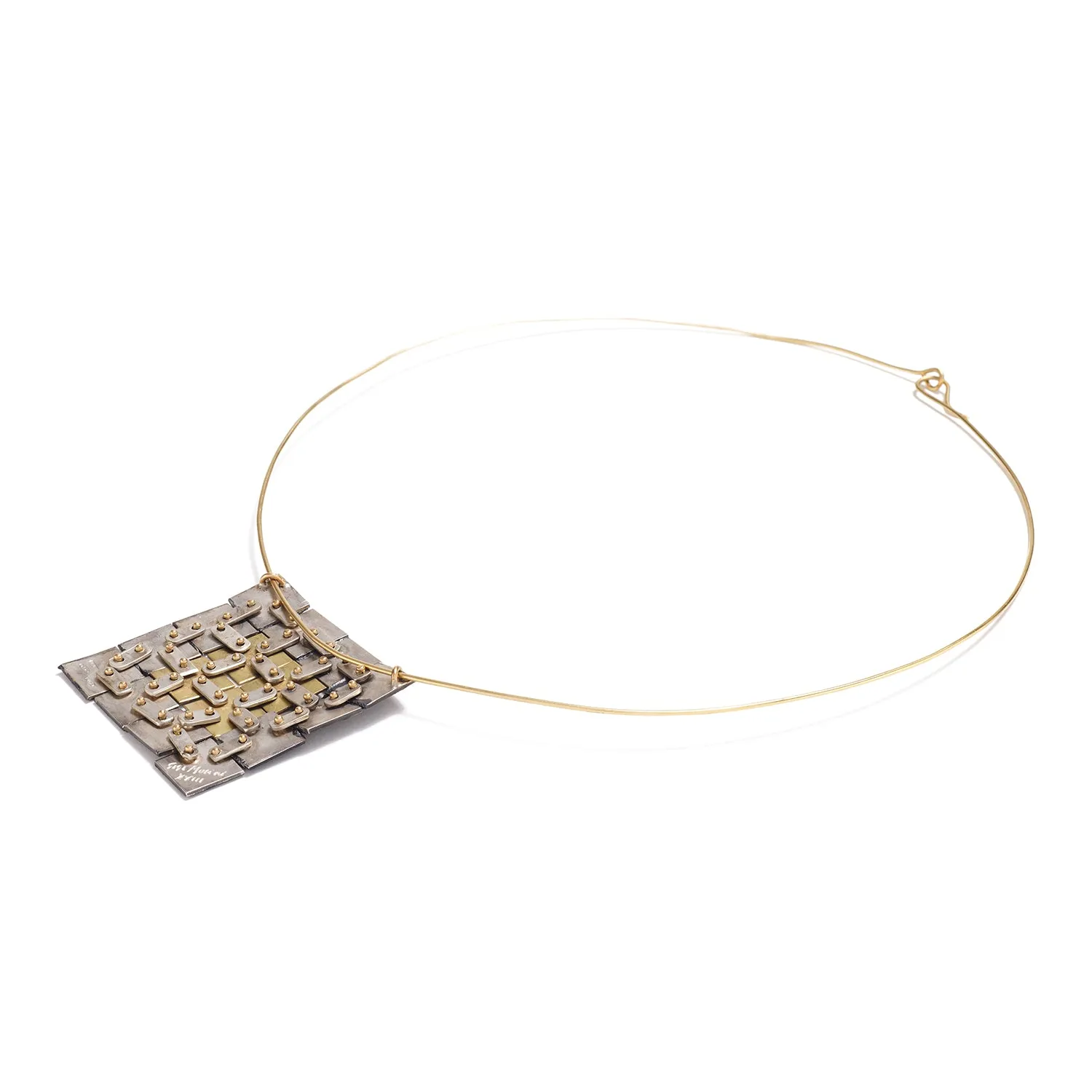 Kinetic Niello Pendant