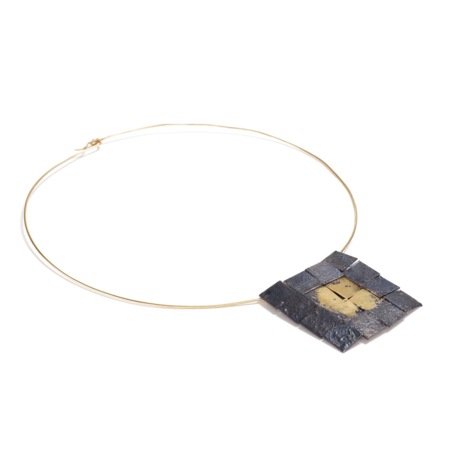 Kinetic Niello Pendant