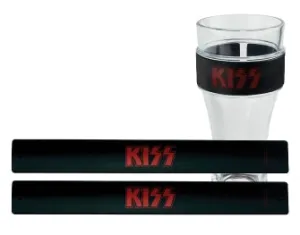 Kiss Slap Bands (Black Band/Red Font)