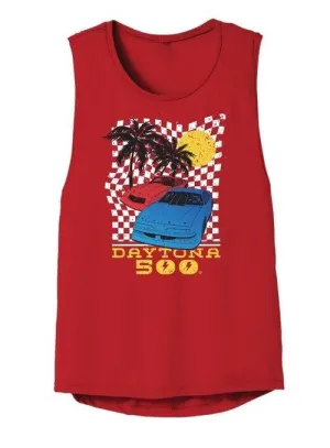 Ladies Daytona Retro Car Tank