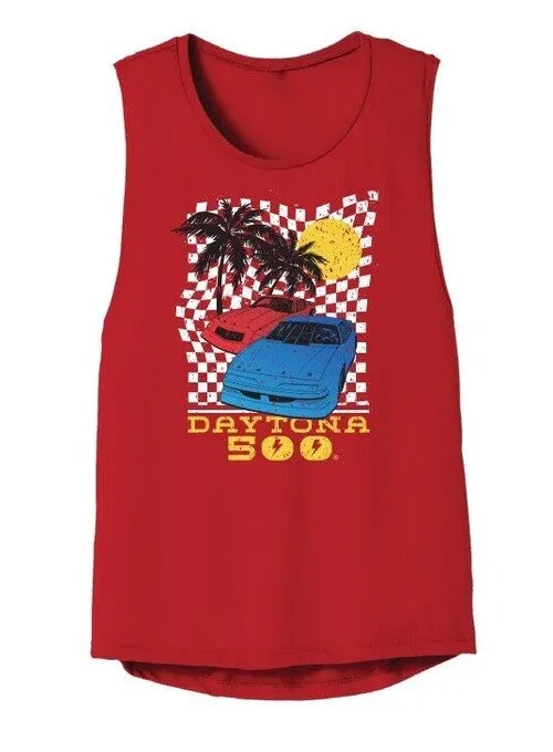 Ladies Daytona Retro Car Tank