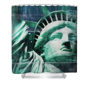 Lady Liberty - Shower Curtain