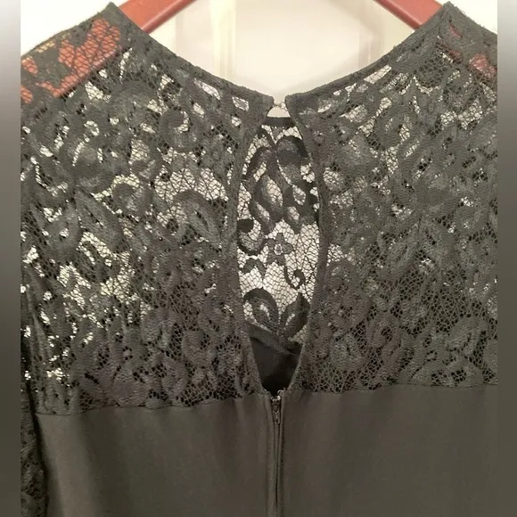 Laura Byrnes Pinup girl wiggle dress black lace from Fall 2014