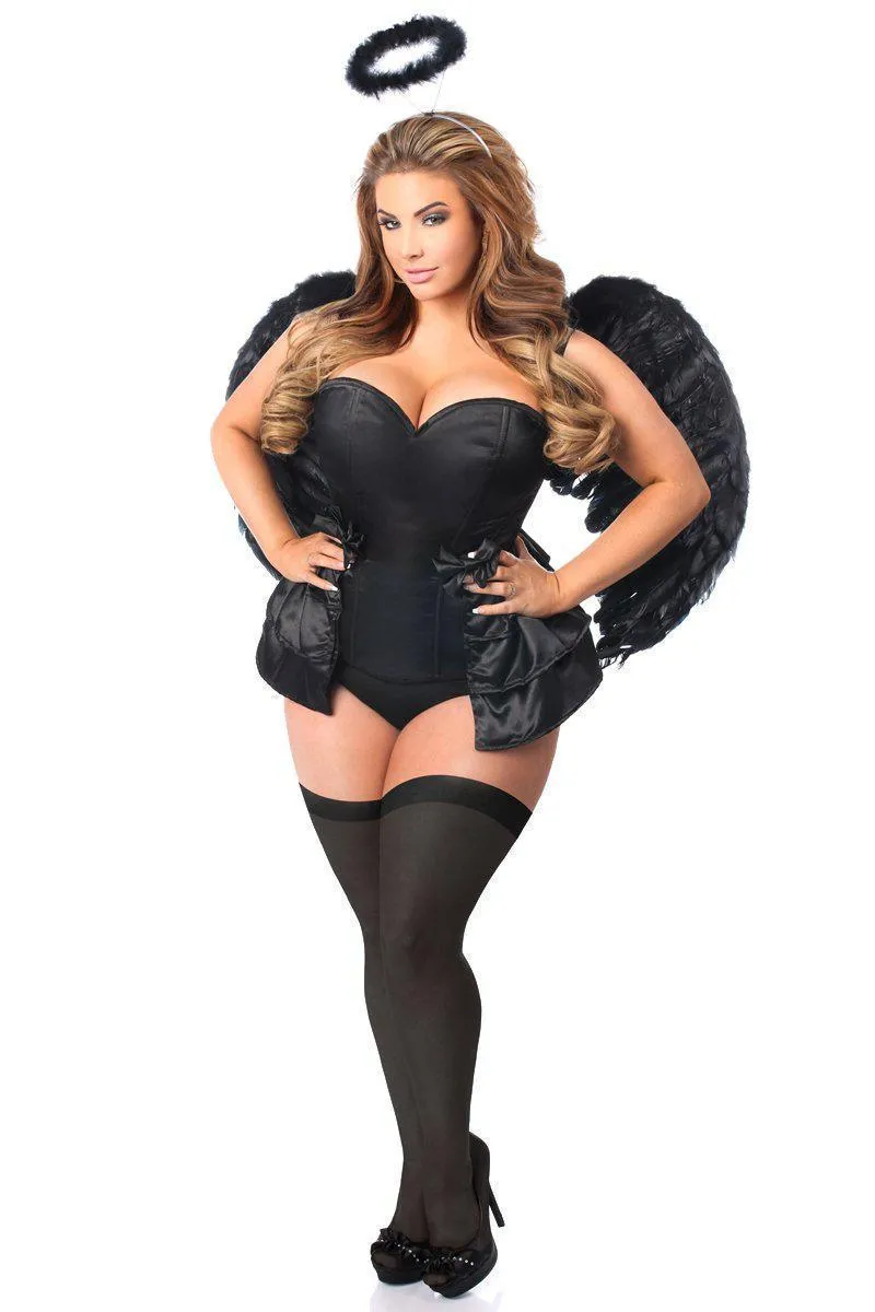 Lavish 4 PC Angel of Darkness Corset Costume