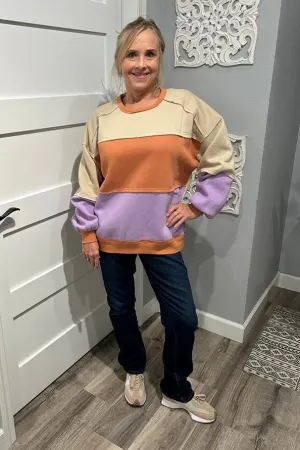 Lindsay Khaki Colorblock