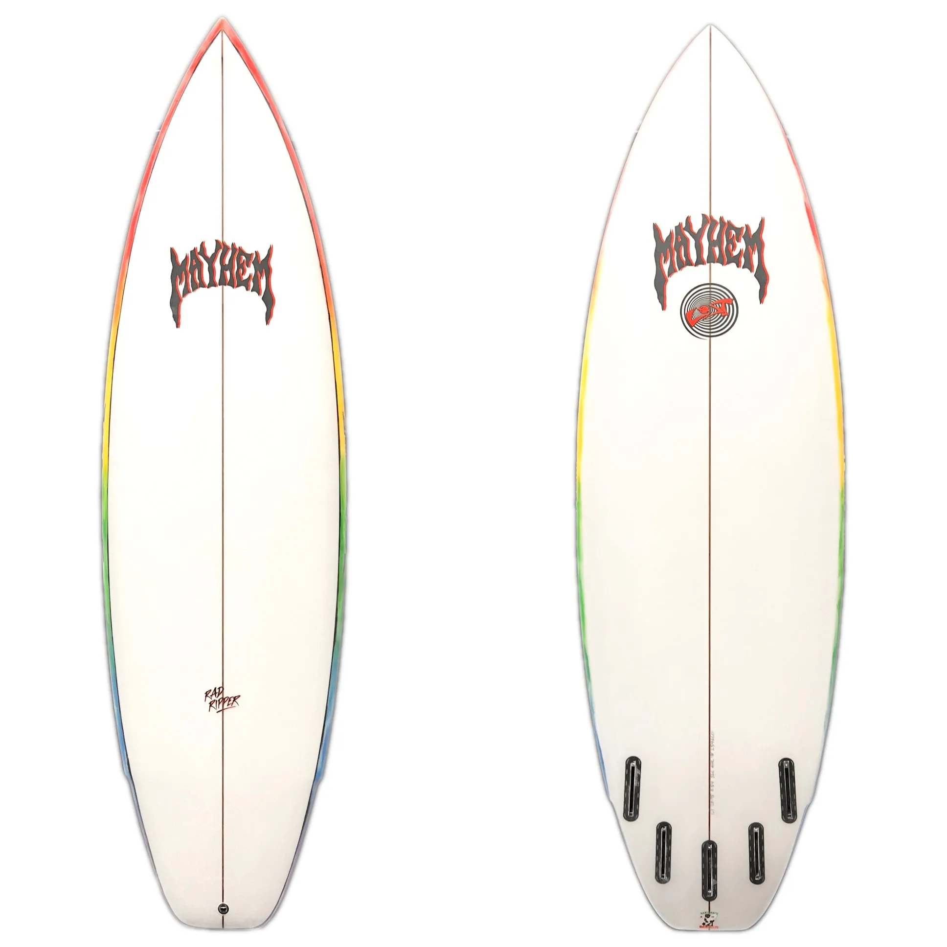 Lost 6'1" Rad Ripper Rainbow Rails
