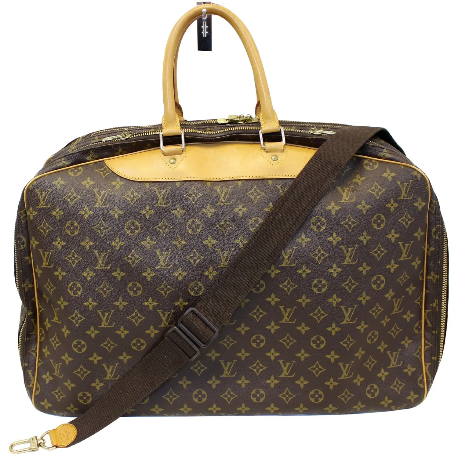 LOUIS VUITTON Alize 3 Monogram Canvas  Poche Soft Suitcase Bag