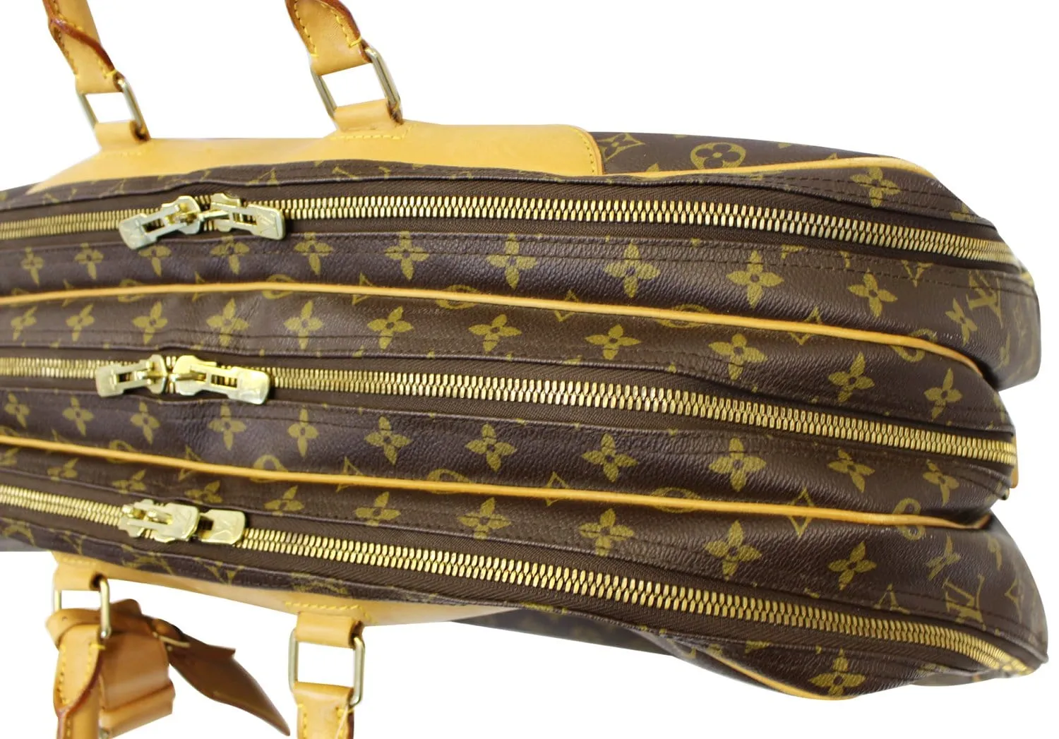 LOUIS VUITTON Alize 3 Monogram Canvas  Poche Soft Suitcase Bag