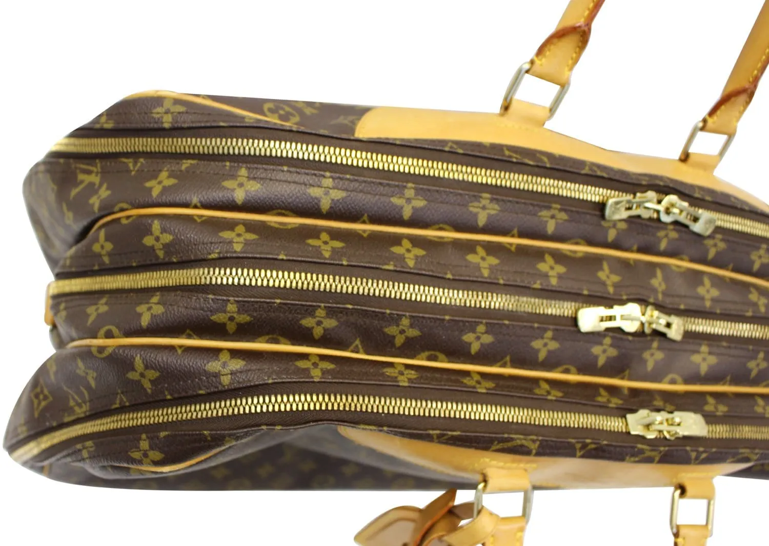 LOUIS VUITTON Alize 3 Monogram Canvas  Poche Soft Suitcase Bag