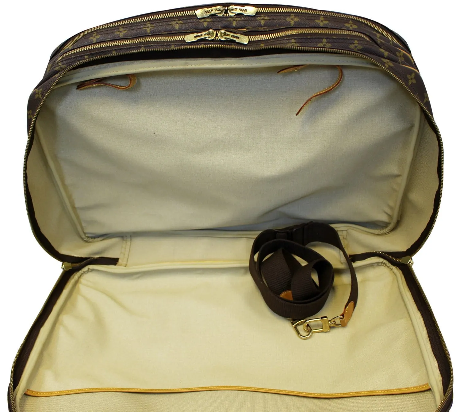 LOUIS VUITTON Alize 3 Monogram Canvas  Poche Soft Suitcase Bag