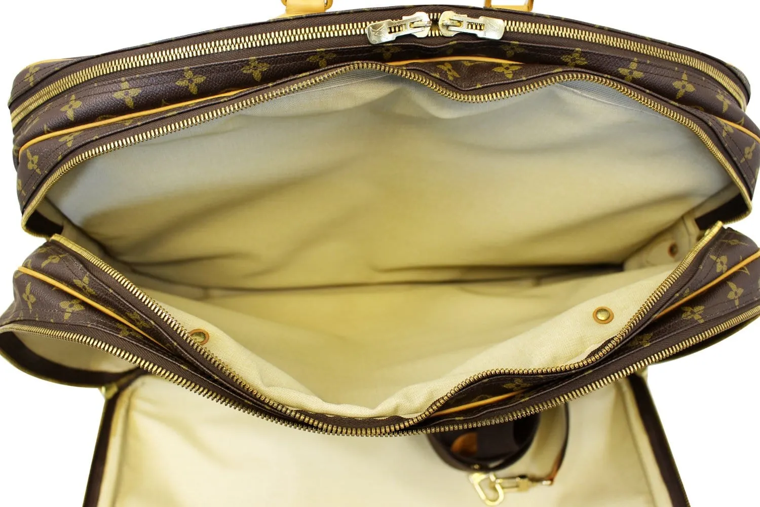LOUIS VUITTON Alize 3 Monogram Canvas  Poche Soft Suitcase Bag