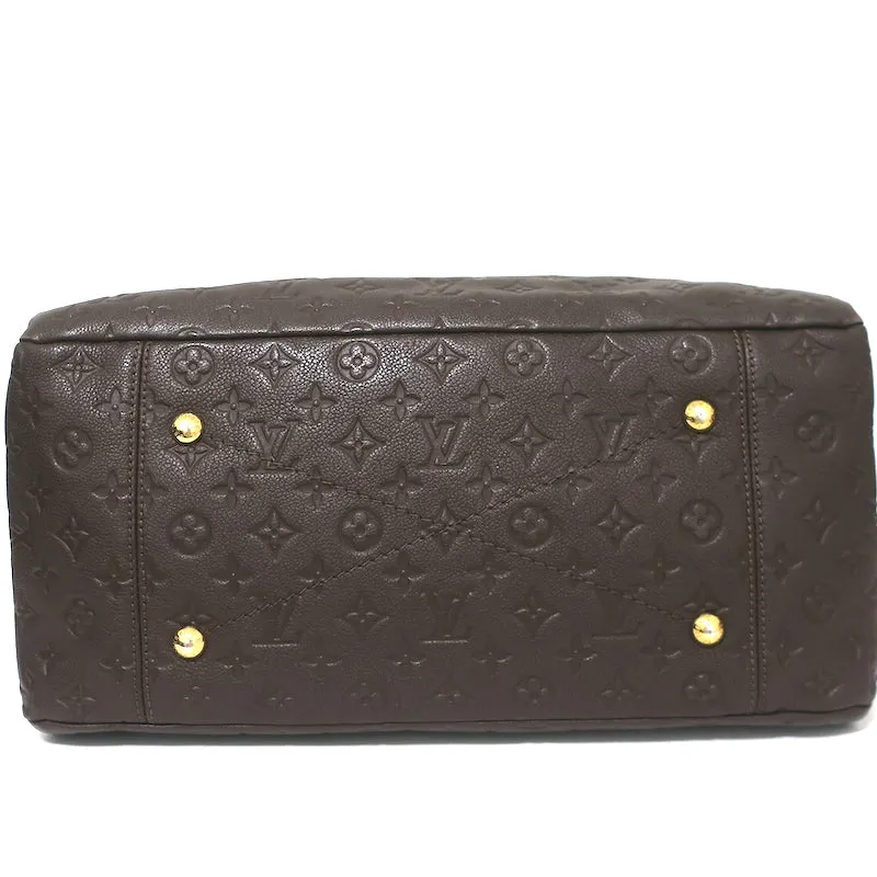Louis Vuitton Artsy MM Hobo Dark Brown Monogram Empreinte Leather Shoulder Bag