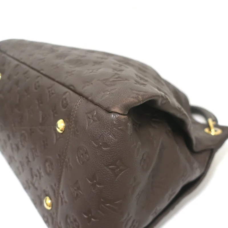 Louis Vuitton Artsy MM Hobo Dark Brown Monogram Empreinte Leather Shoulder Bag