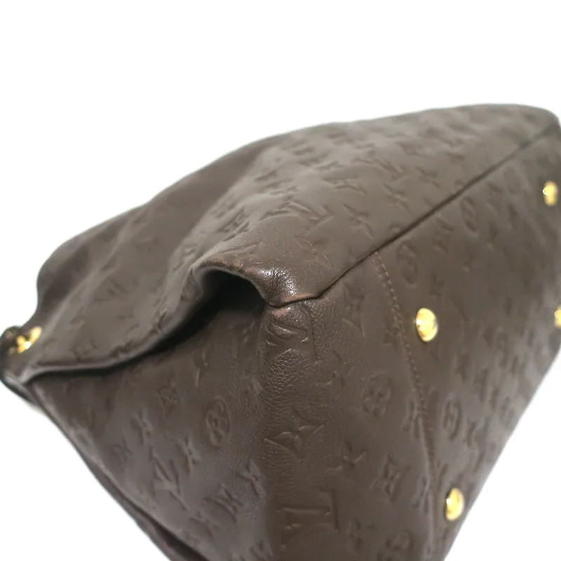 Louis Vuitton Artsy MM Hobo Dark Brown Monogram Empreinte Leather Shoulder Bag