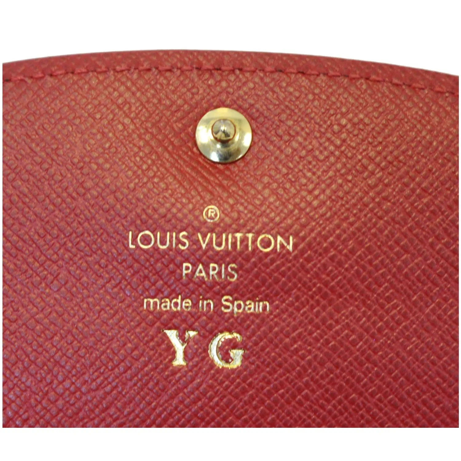 LOUIS VUITTON Caissa Damier Ebene Wallet Brown