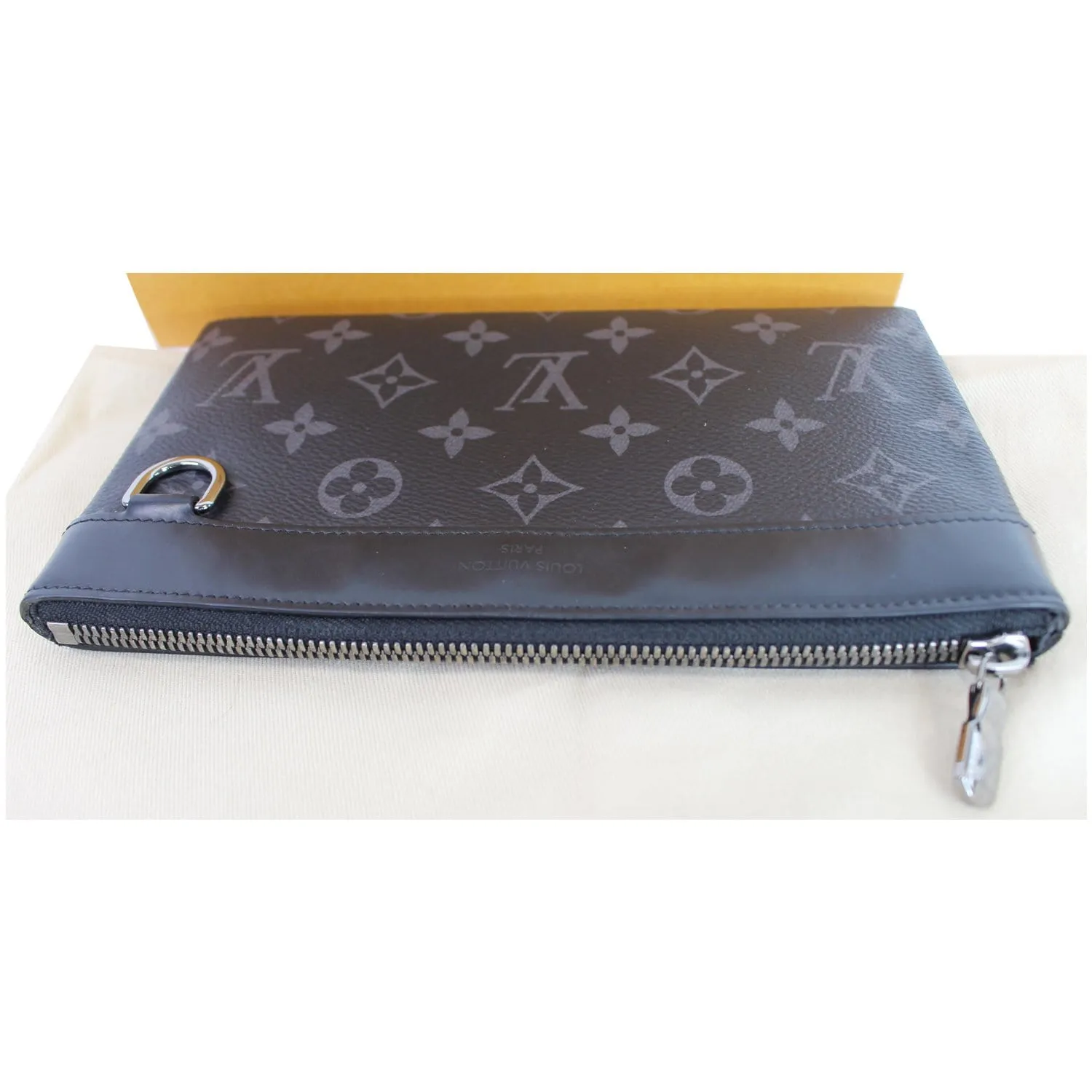 LOUIS VUITTON Discovery Pochette PM Monogram Eclipse Pouch Black