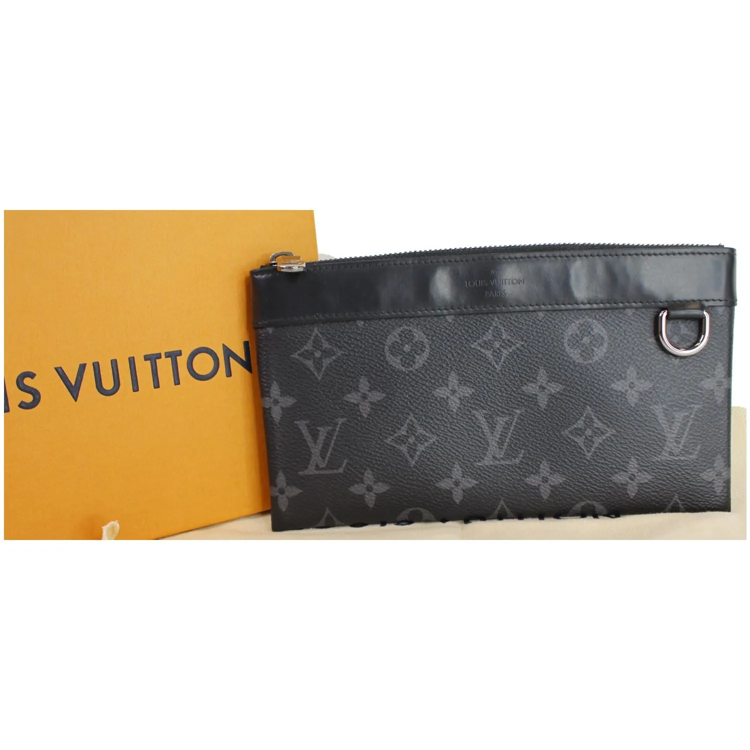 LOUIS VUITTON Discovery Pochette PM Monogram Eclipse Pouch Black
