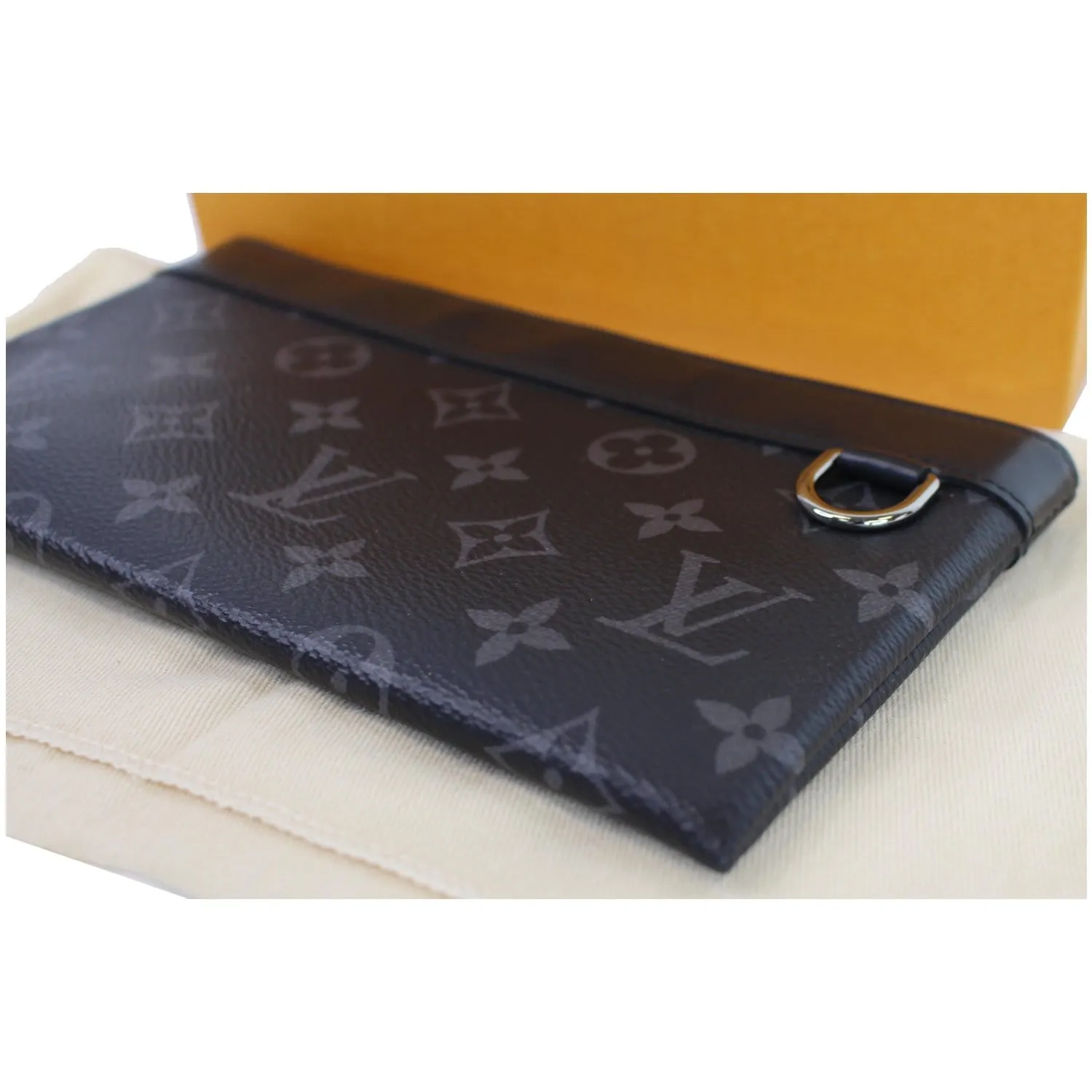 LOUIS VUITTON Discovery Pochette PM Monogram Eclipse Pouch Black