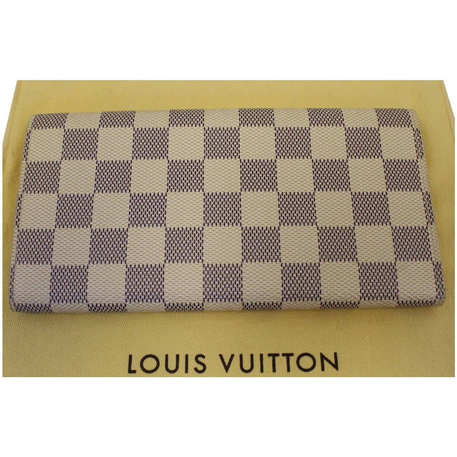 LOUIS VUITTON Emilie Damier Azur Wallet Rose Ballerine