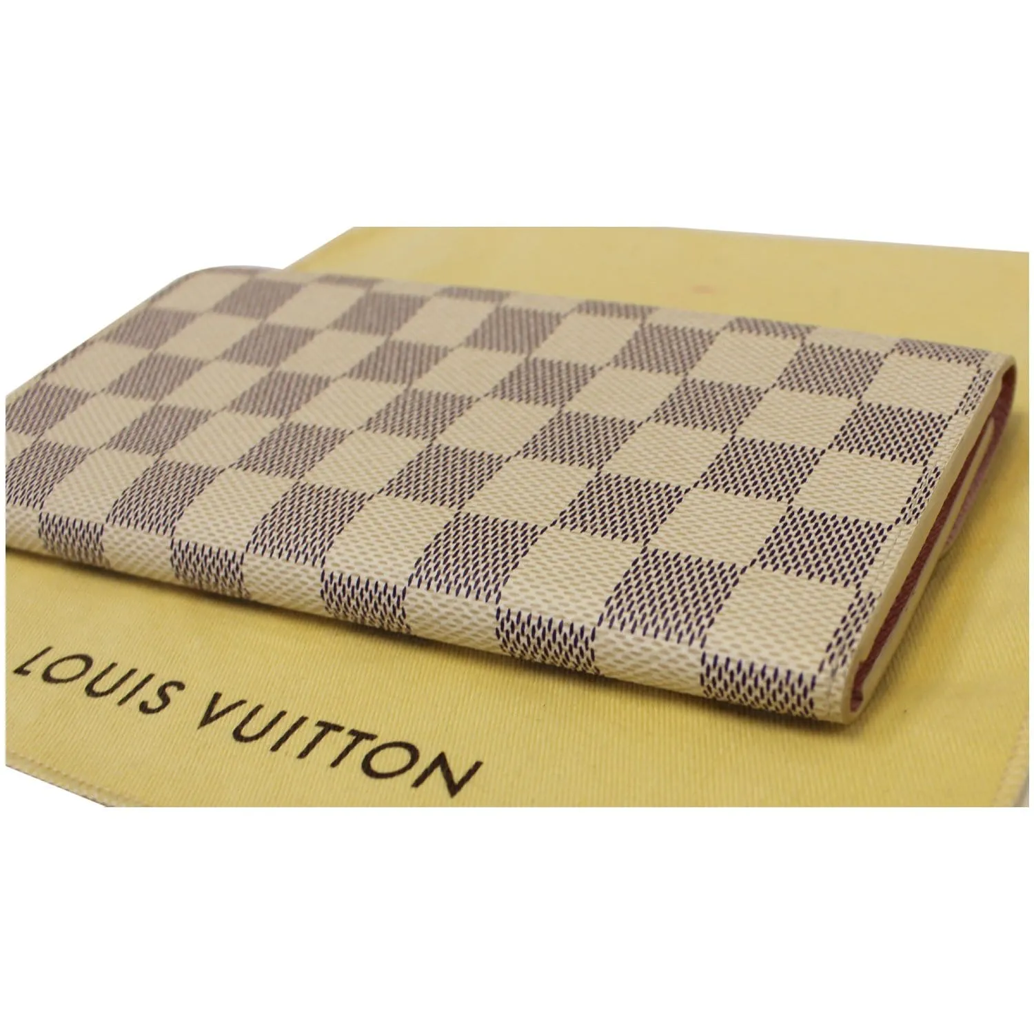 LOUIS VUITTON Emilie Damier Azur Wallet Rose Ballerine