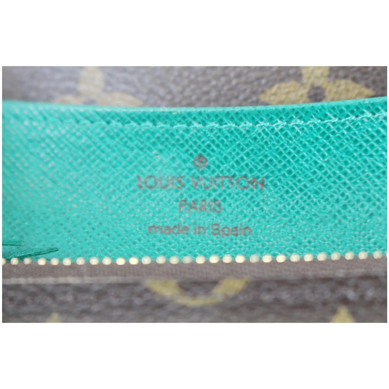 LOUIS VUITTON Emilie Monogram Canvas Wallet Brown