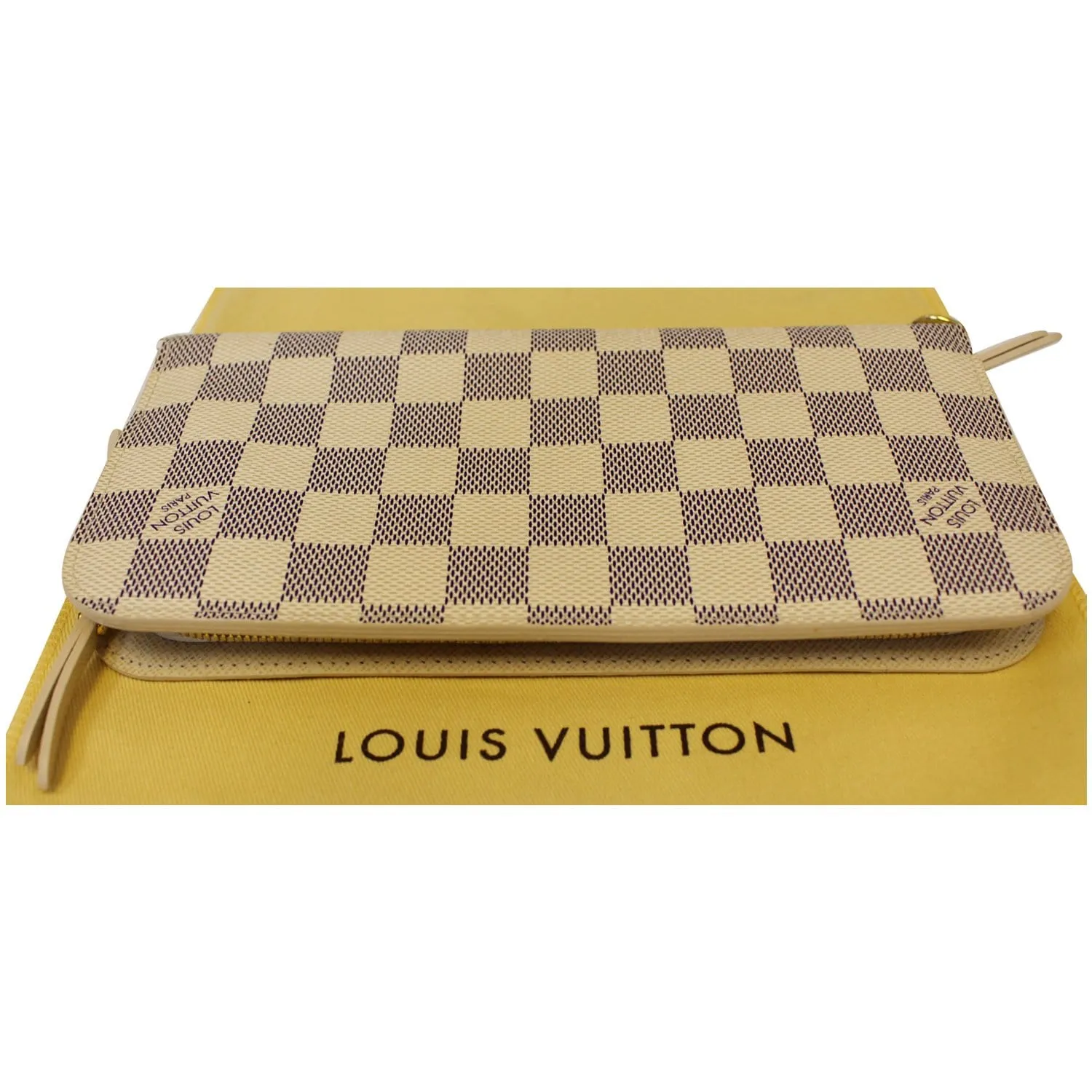LOUIS VUITTON Insolite Damier Azur Wallet White