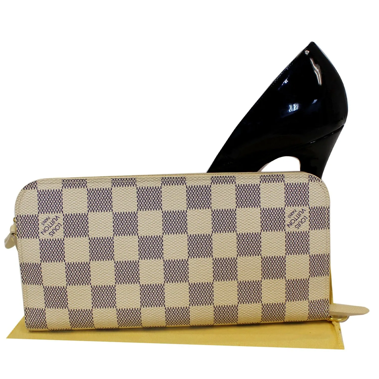 LOUIS VUITTON Insolite Damier Azur Wallet White