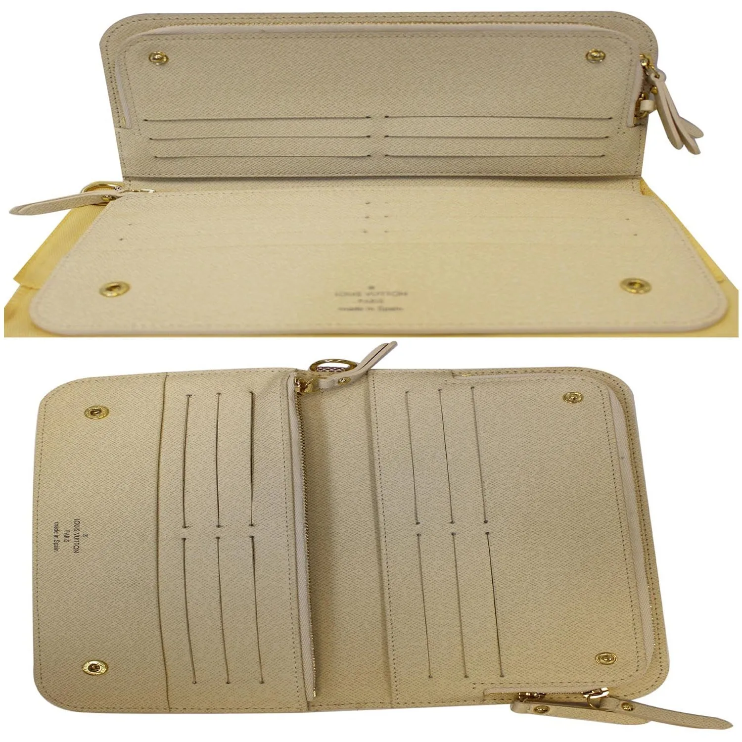 LOUIS VUITTON Insolite Damier Azur Wallet White