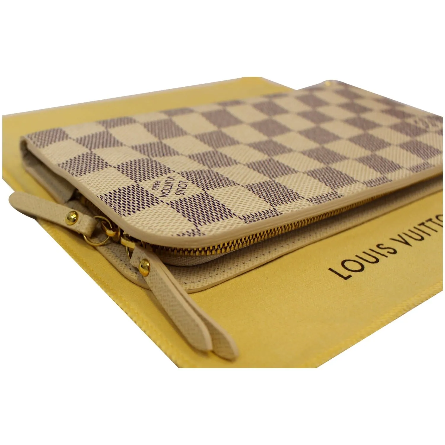 LOUIS VUITTON Insolite Damier Azur Wallet White