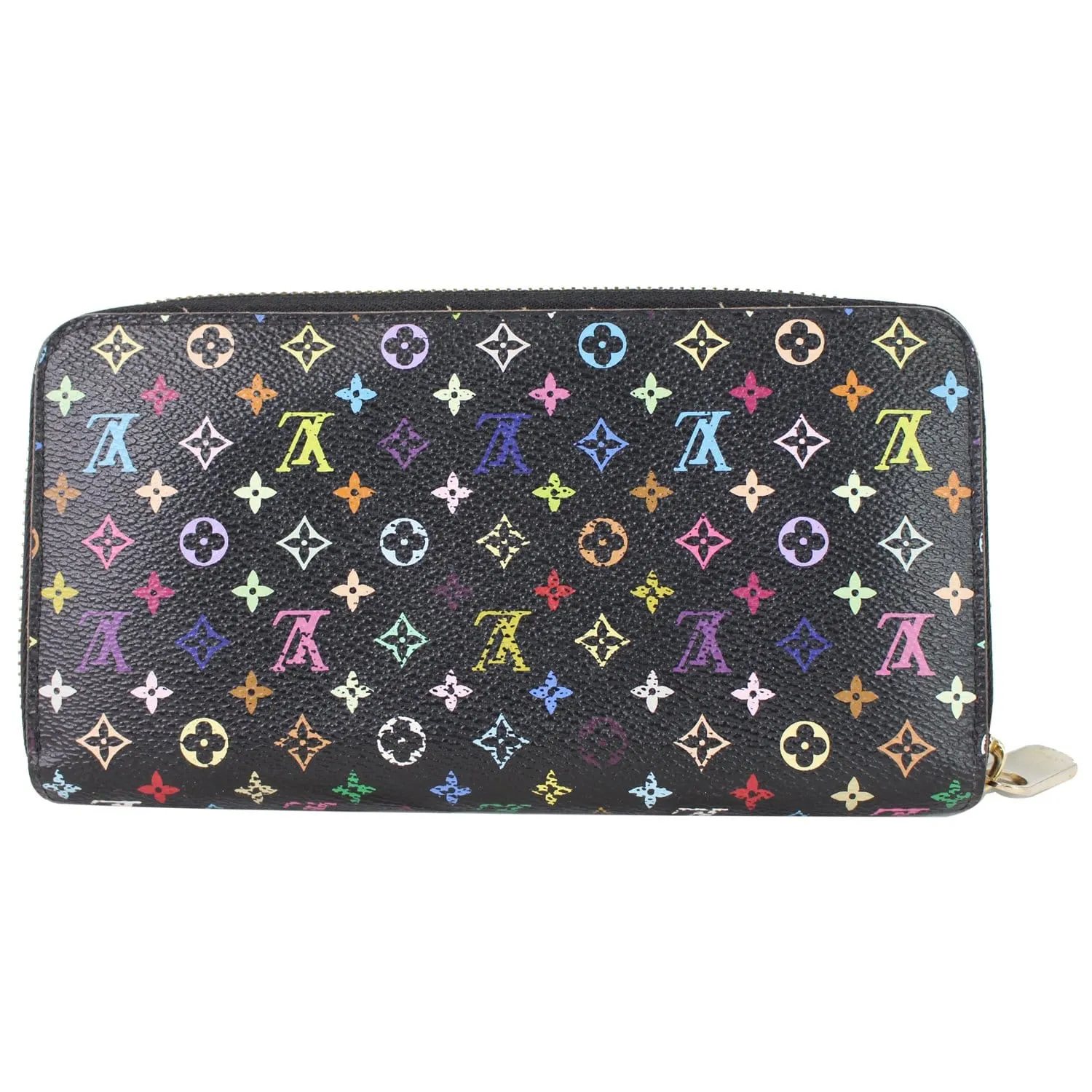 LOUIS VUITTON Multicolor Monogram Zippy Wallet Black